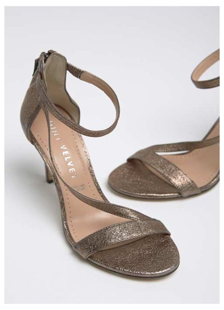 Darcie Bronze Asymmetric Sandal