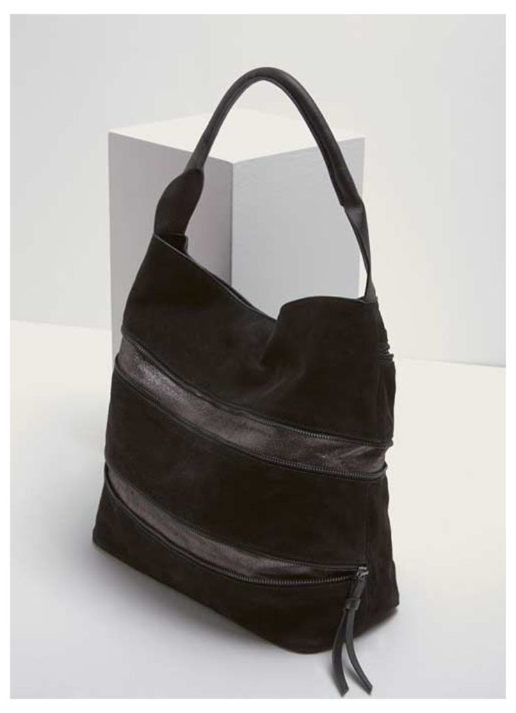 Maggie Black Expandable Bag