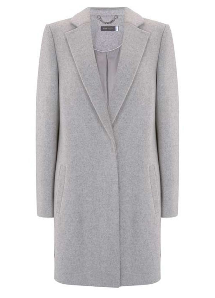 Light Grey Luxe Boyfriend Coat