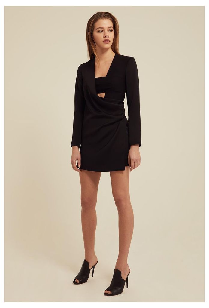 Larah Jacket Mini Dress - Black
