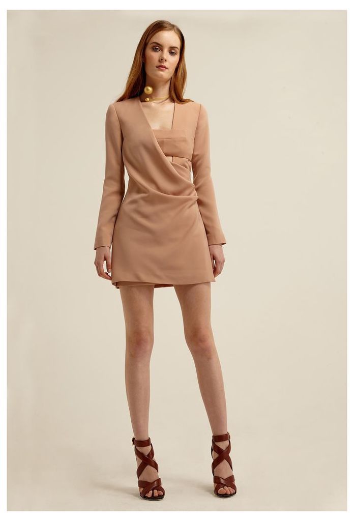 Larah Jacket Mini Dress - Pink Sand