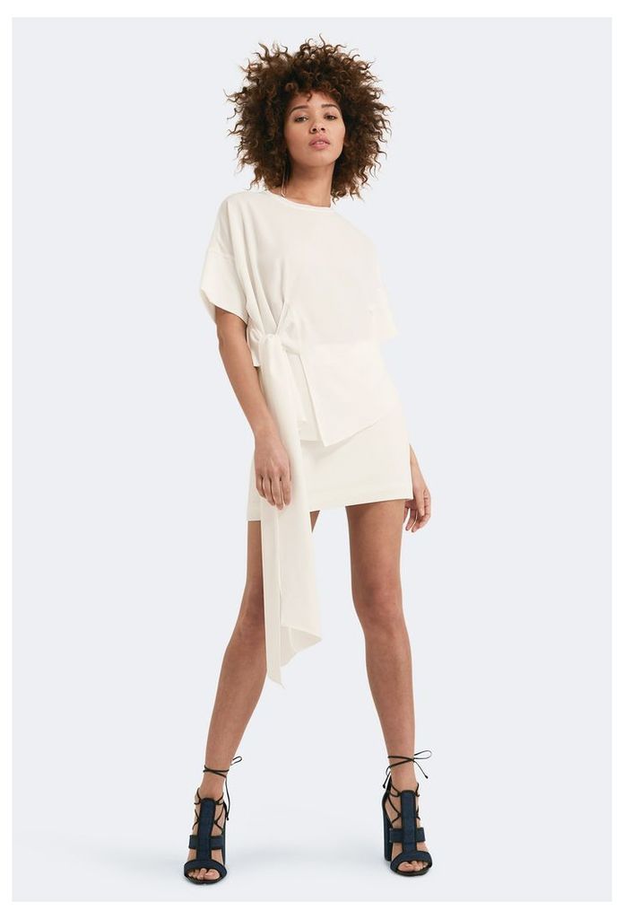 Lexi Short Sleeved Mini Dress - White