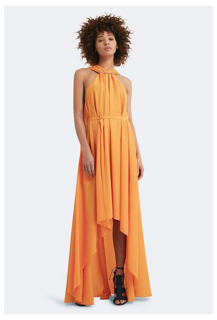 Isla Step Hem Maxi Dress - Saffron