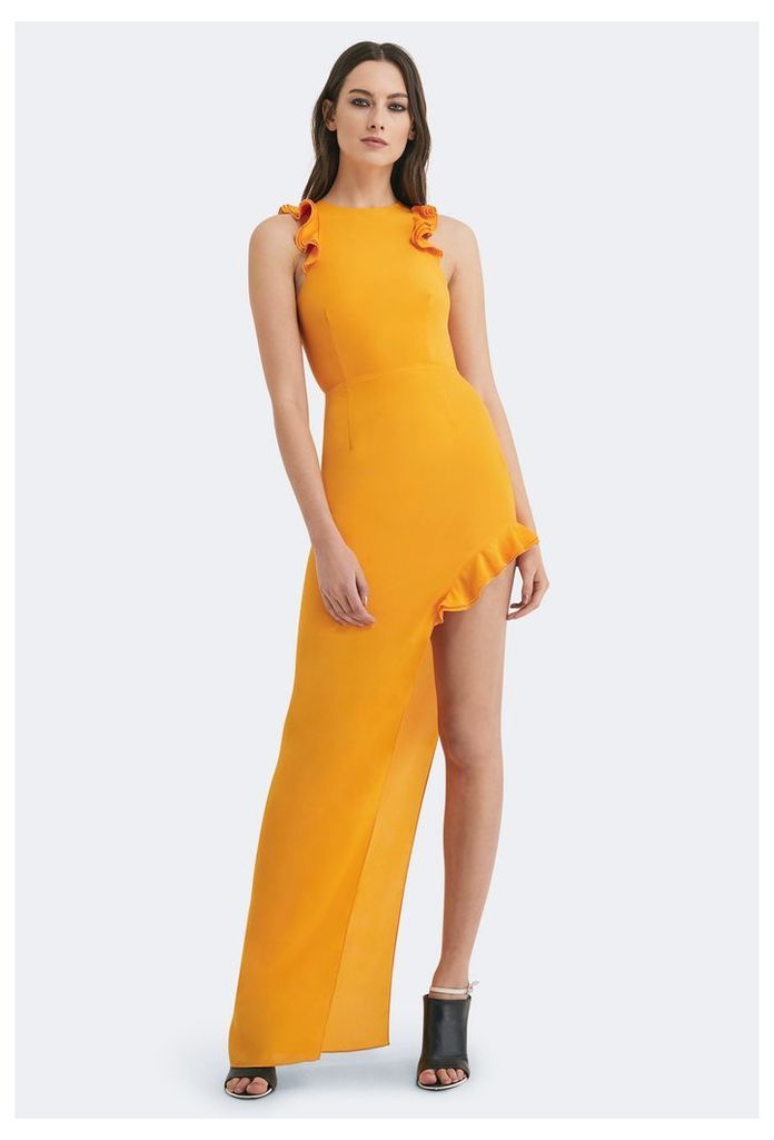 Juan High Split Maxi Dress - Saffron