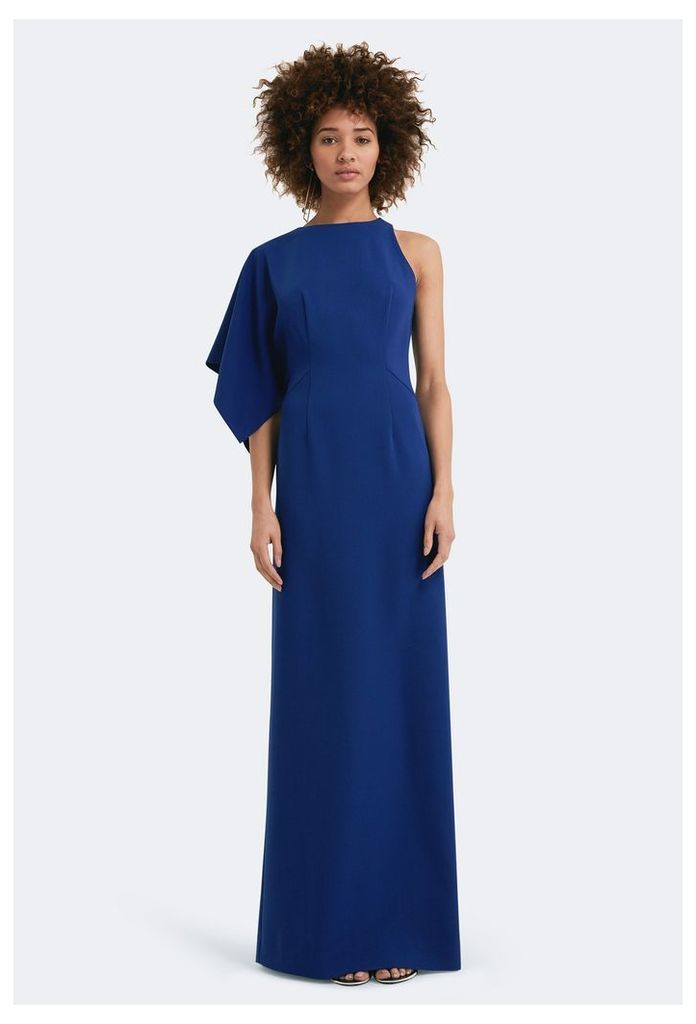 Denise One Sleeved Maxi Dress - Cobalt Blue