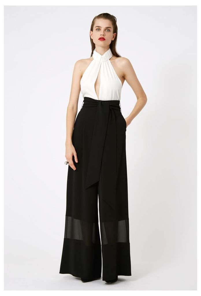 Gabby Belted Waist Trousers - Black