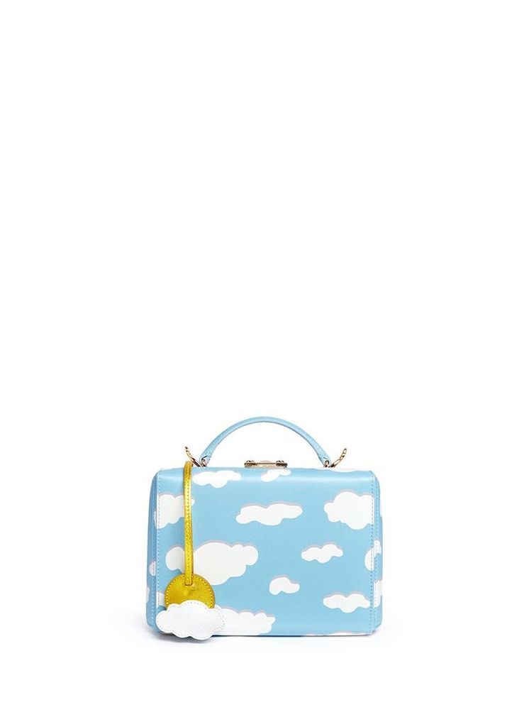 'Grace Small Box' cloud print leather trunk