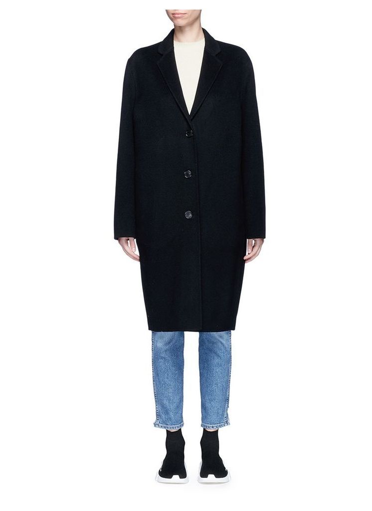 'Avalon' double faced cashmere-wool melton coat