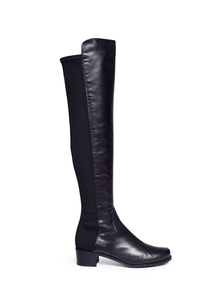 'Reserve' elastic back leather boots