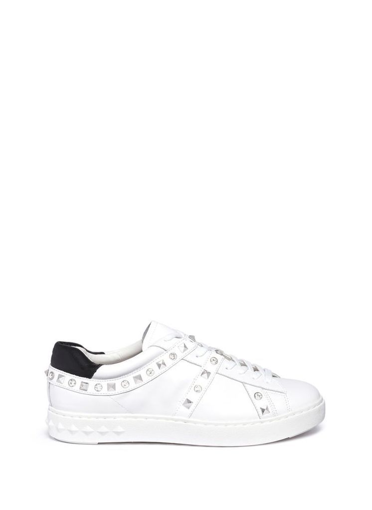 'Play' strass stud leather sneakers