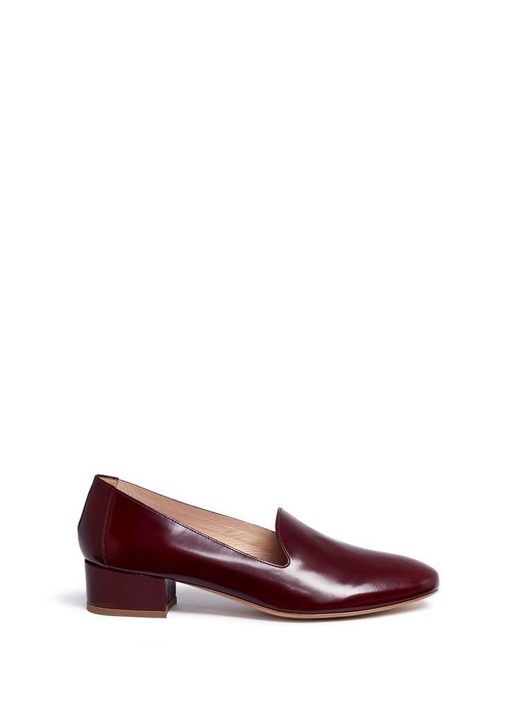 Spazzolato leather loafers
