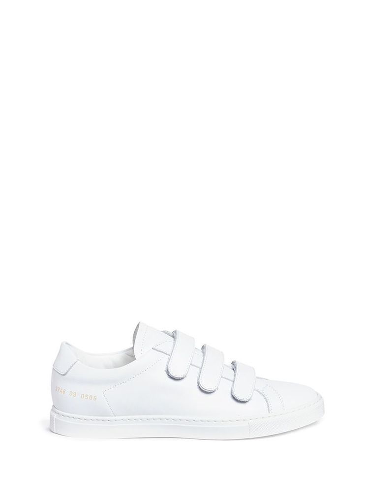 'Achilles Three Strap' leather sneakers