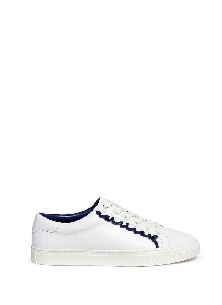 Tory Sport ruffled leather sneakers