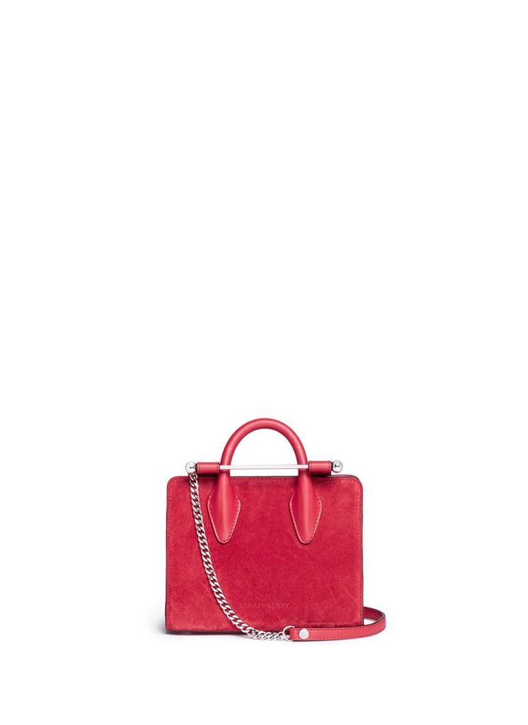 'The Strathberry Nano' suede tote
