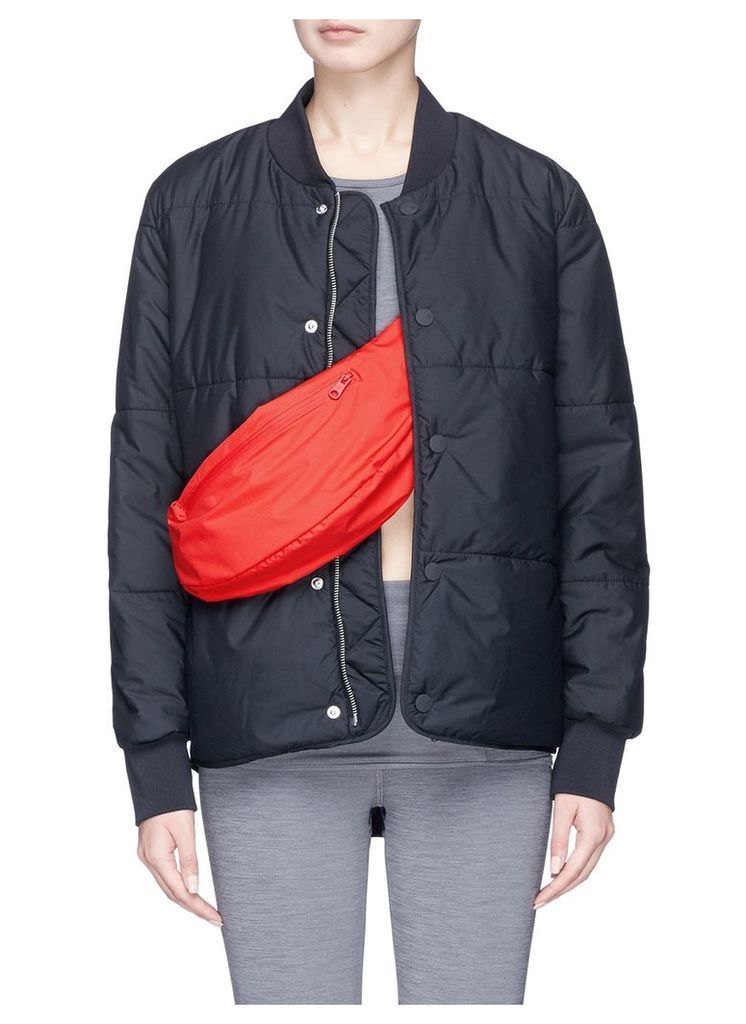 Detachable zip pouch rainproof padded jacket