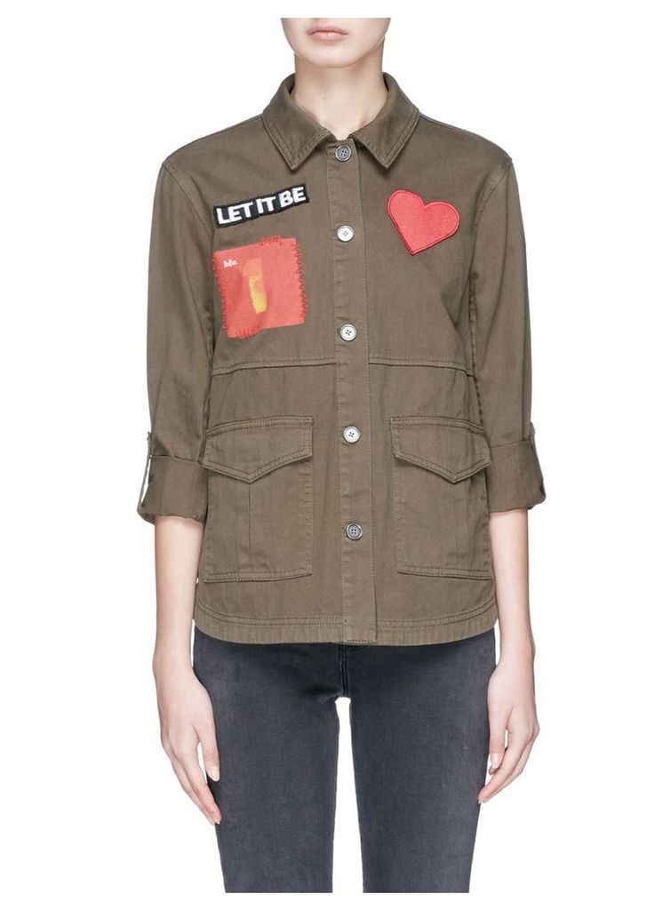 'Charline' patch military jacket