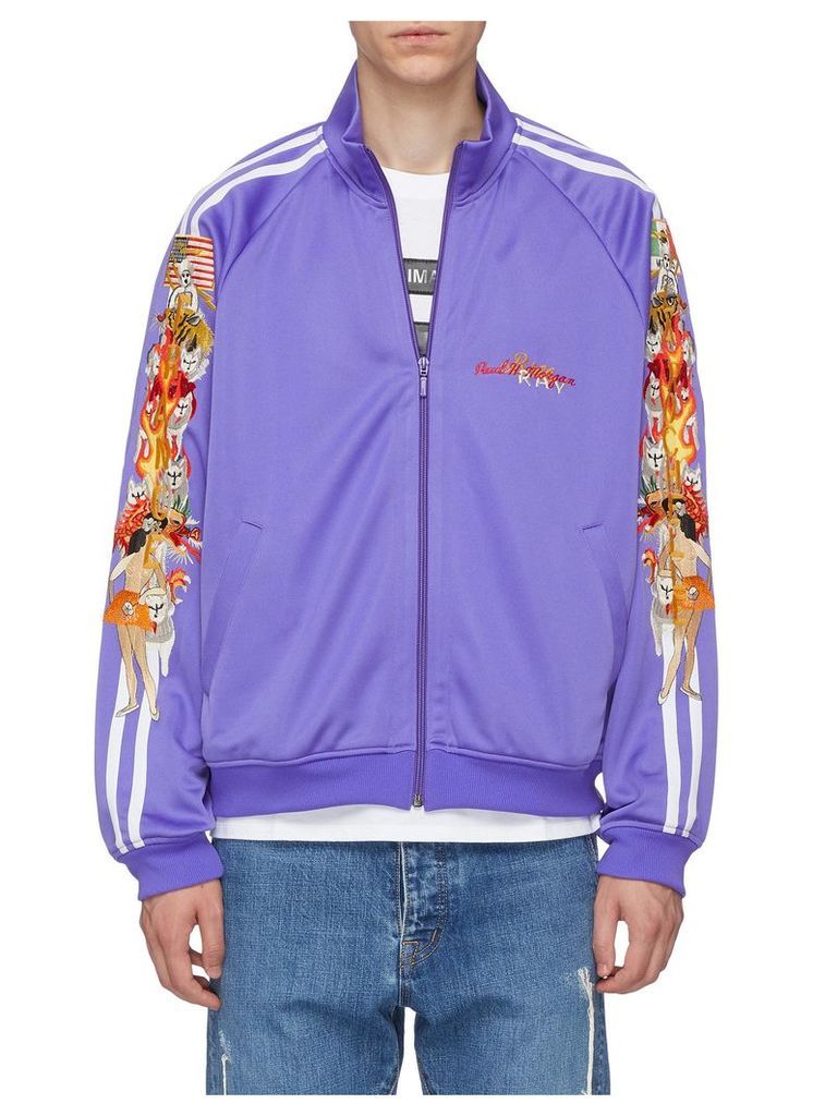 'Chaos' embroidered track jacket