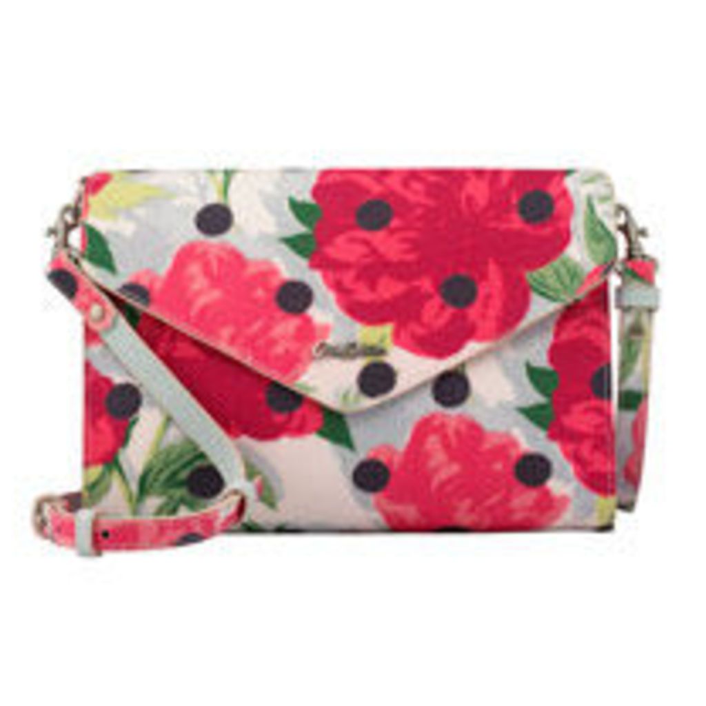Peony Spot Embossed Occasion Clutch