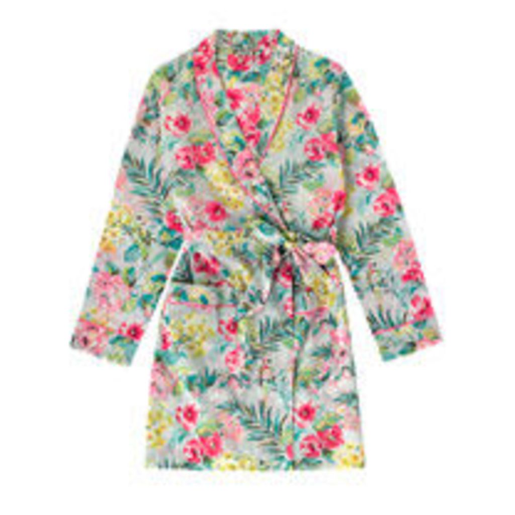 Tropical Garden Short Dressing Gown