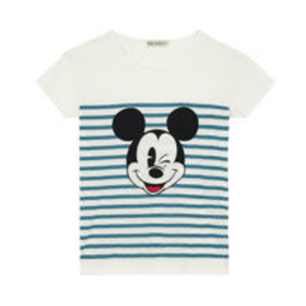Mickey Stripe Placement T-Shirt