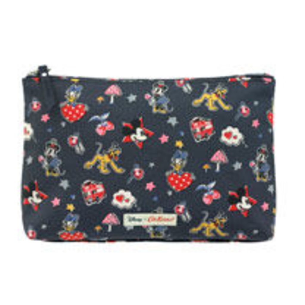 Mickey and Minnie Little Patches Zip Cosmetic Bag