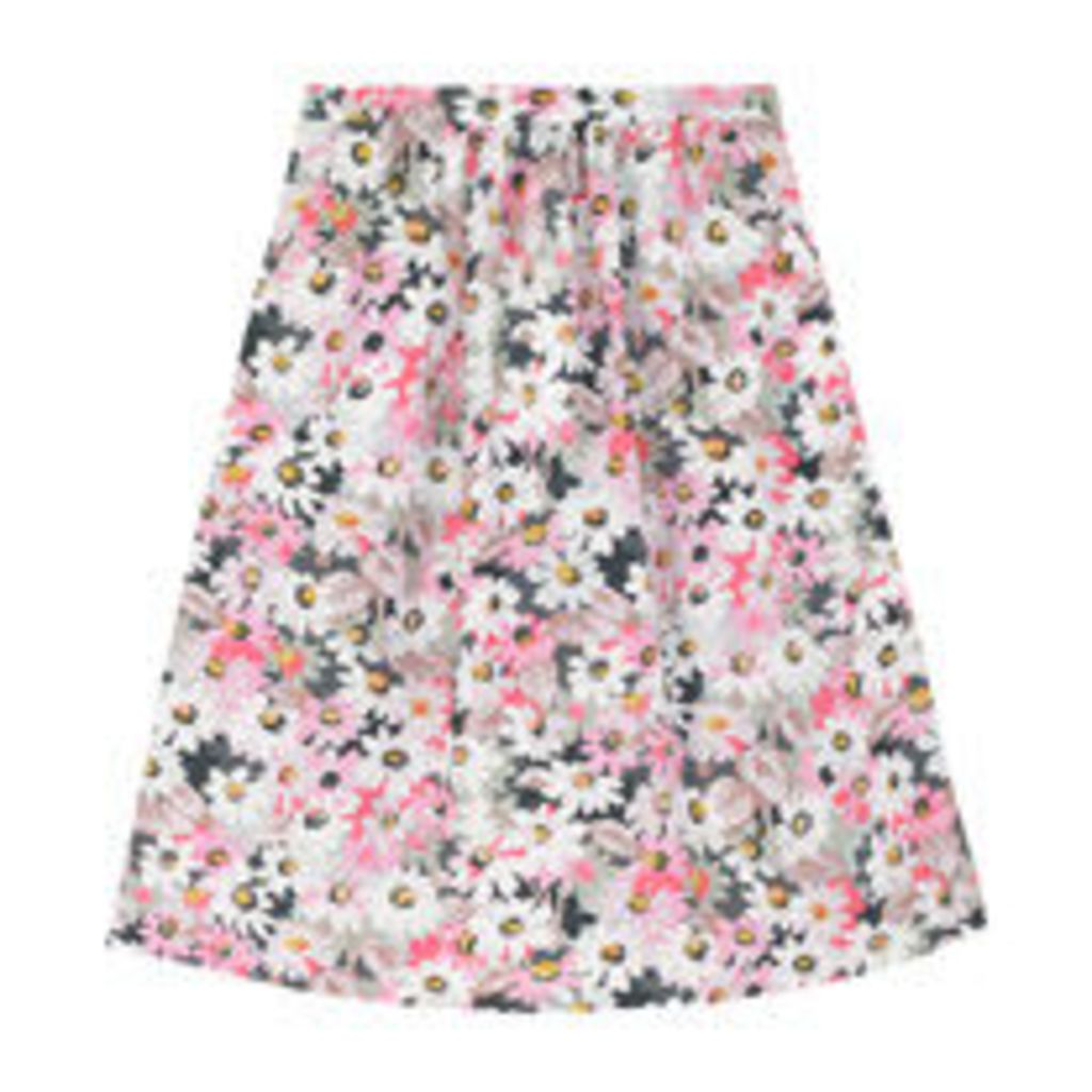 Painted Daisy Cotton Skirt