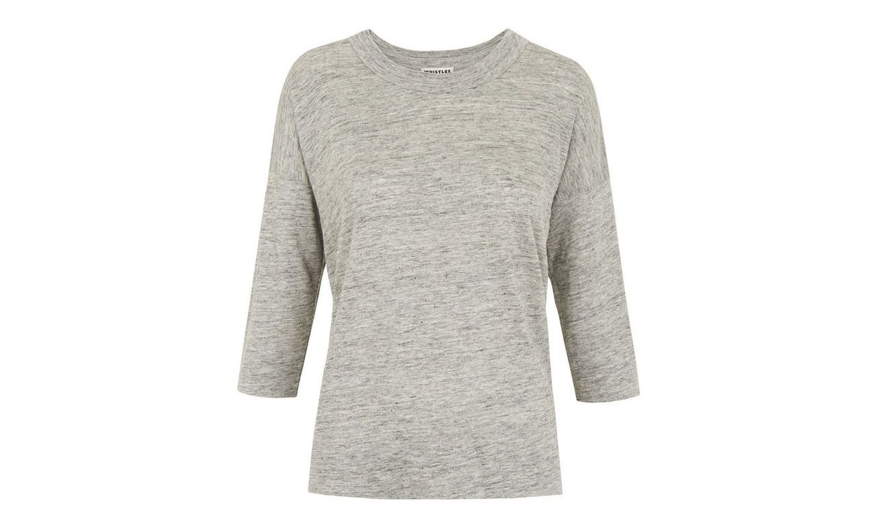 Laura 3/4 Sleeve Linen T-shirt