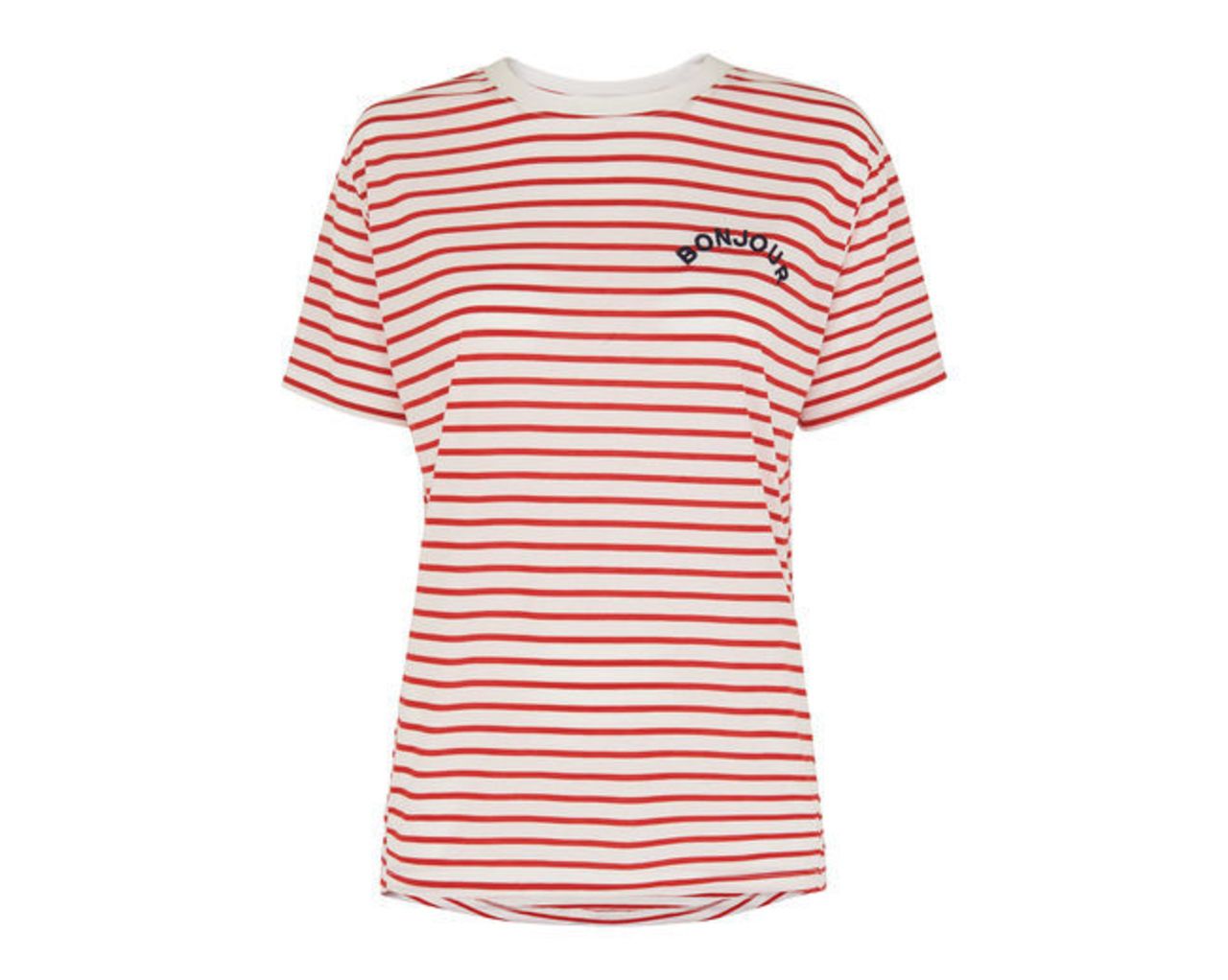 Bonjour Embroidered Logo Tee