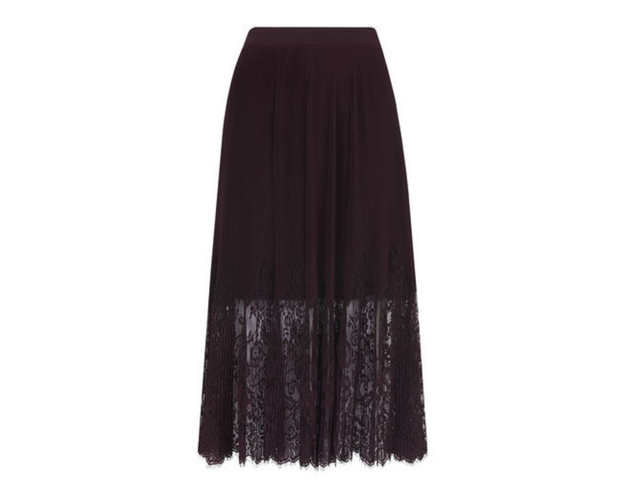 Lillian Pleated Lace Skirt