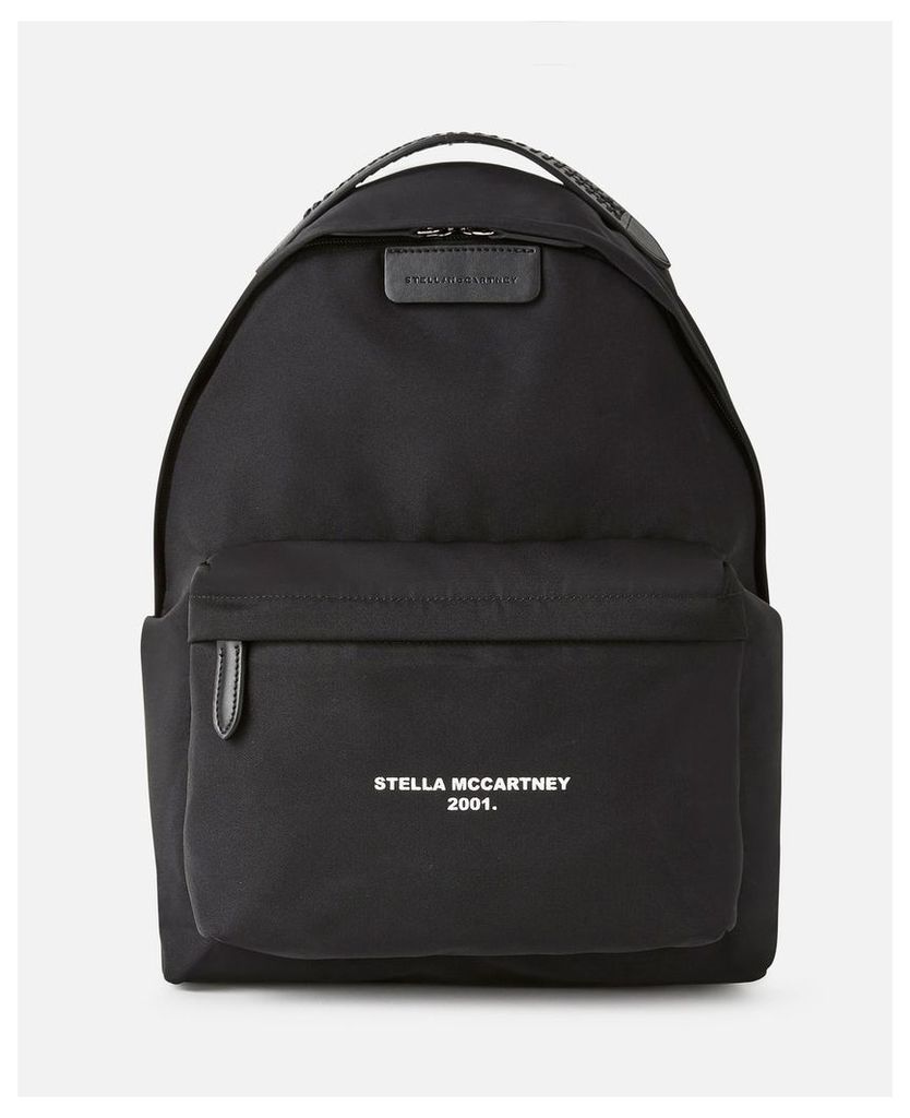 Black Falabella Logo Go Backpack, Women's, Size OneSize