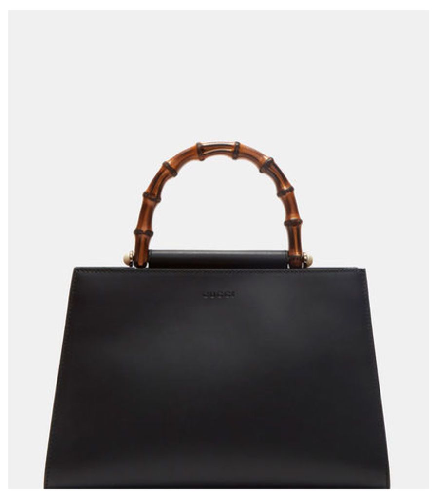 Nymphaea Leather Top Handle Handbag