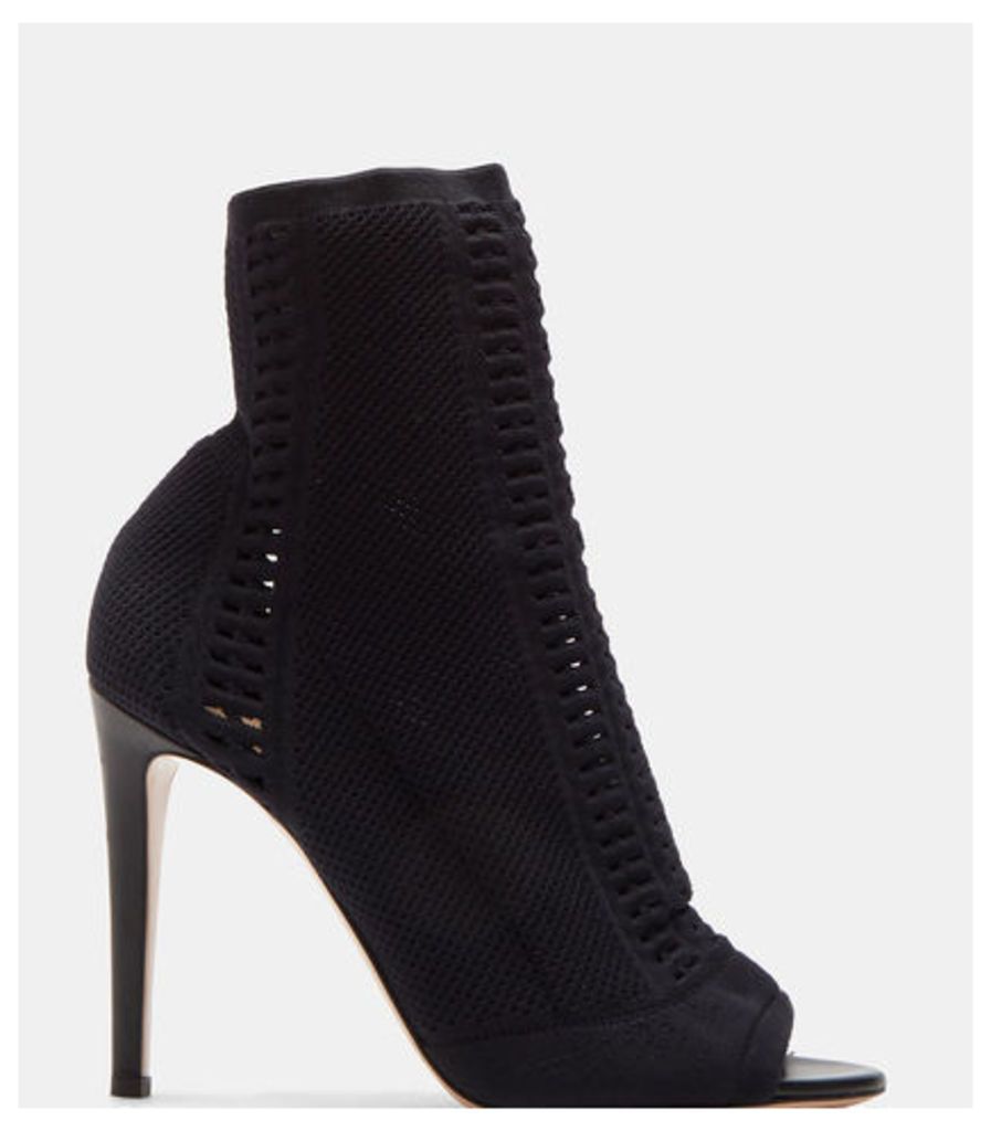 Vires Heeled Knit Ankle Boots