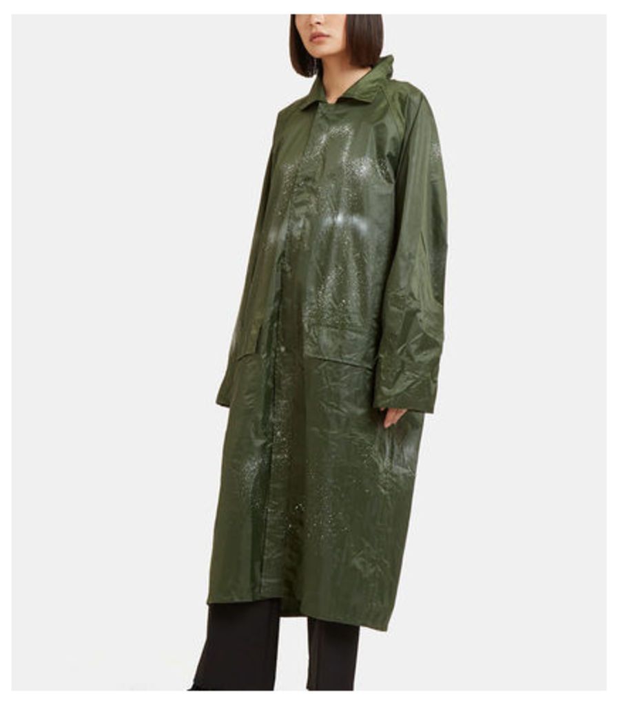 Aura Oversized Spray Painted Raincoat