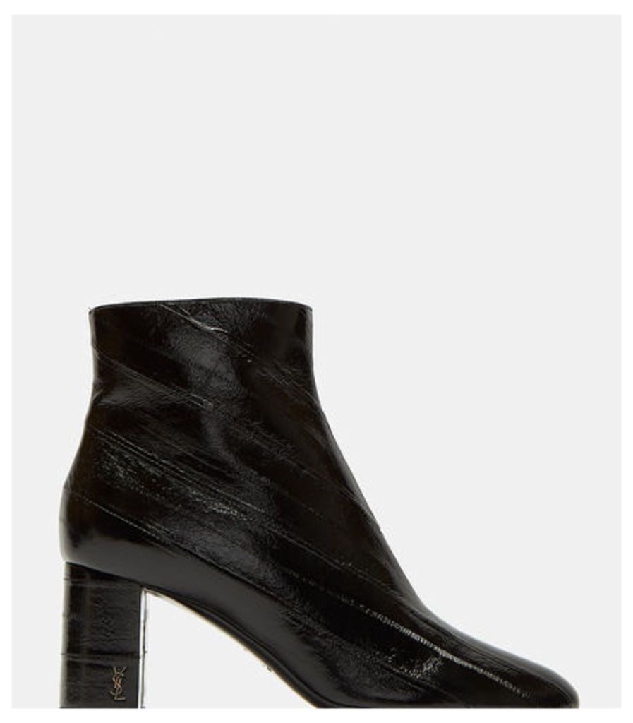 LouLou 70 Zipped Eel Leather Ankle Boots