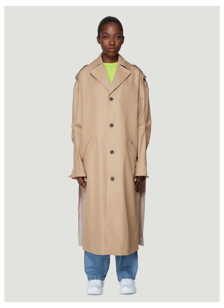 Ader Error Manteau Trench Coat in Beige size One Size