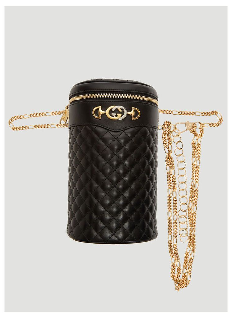 Gucci Quilted Leather Belt Bag in Black size S