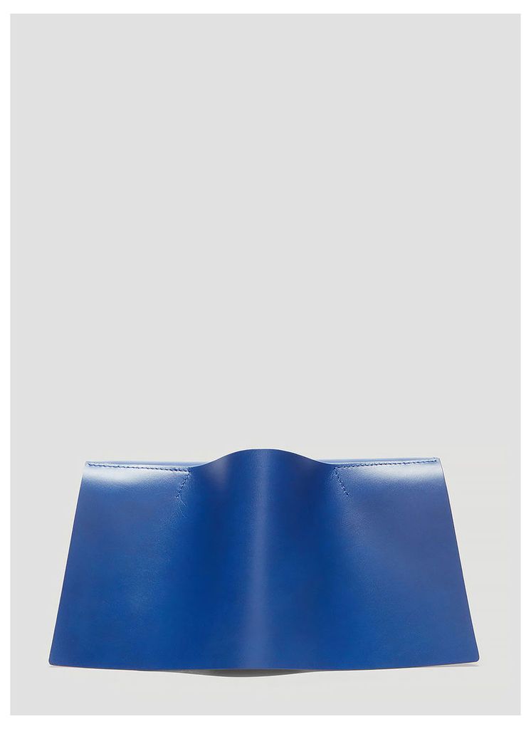 Venczel Curved Vambrace Clutch Bag in Blue size One Size