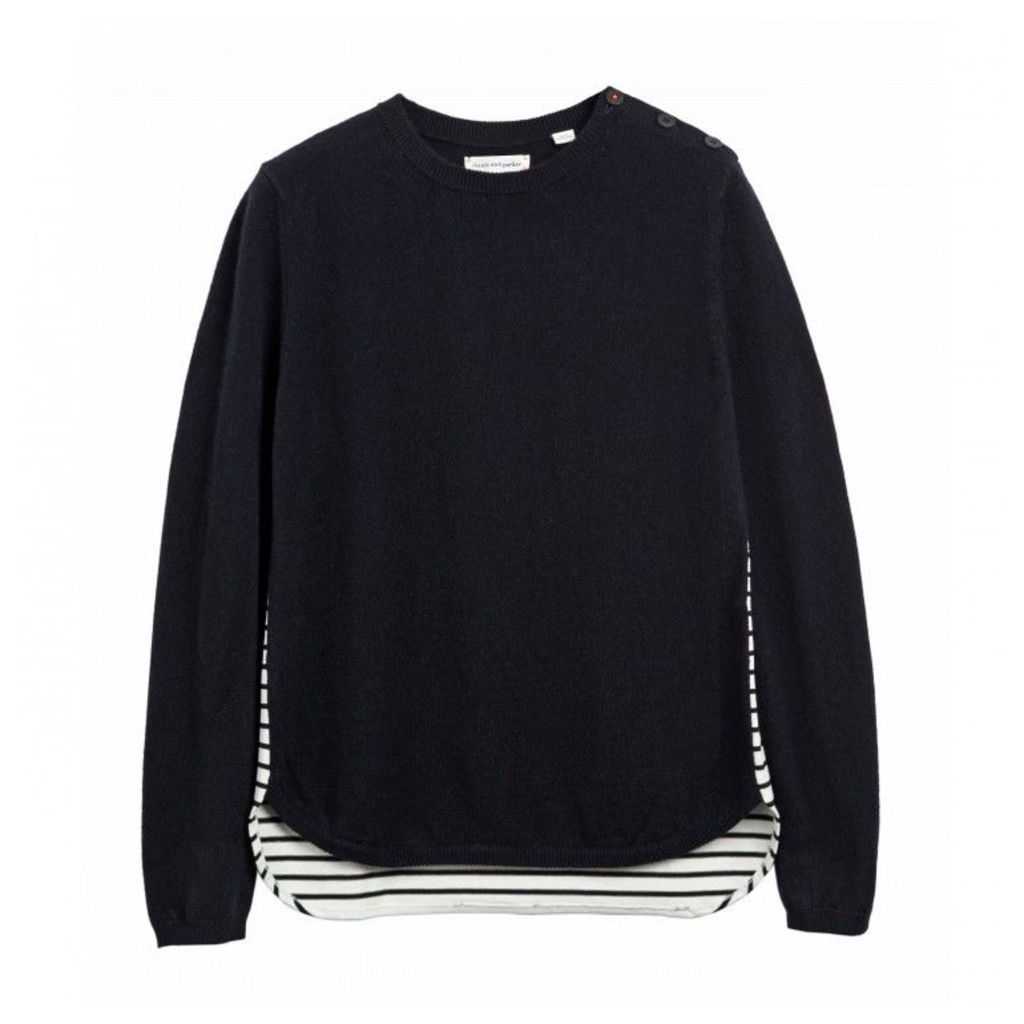 Breton Shirt Hem Sweater