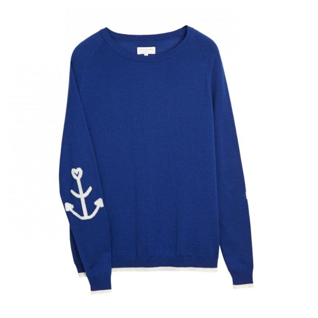 Anchor Elbow Patch Sweater