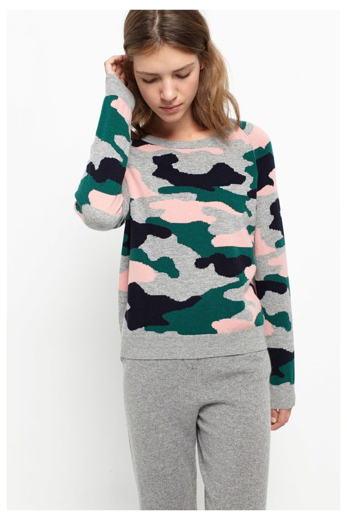 Camouflage Intarsia Sweater