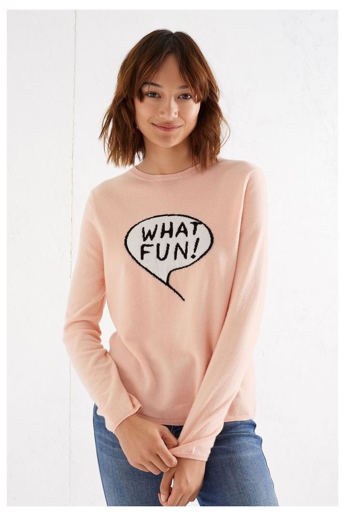 Blush Pink What Fun Cashmere Sweater