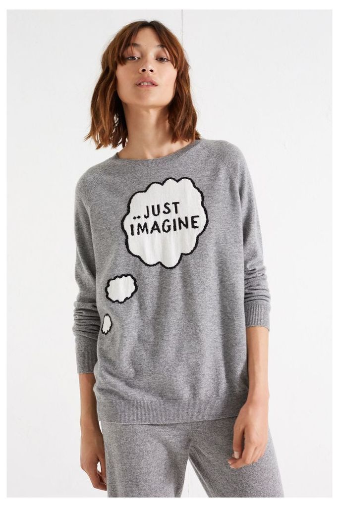 Grey Just Imagine Cashmere Sweater