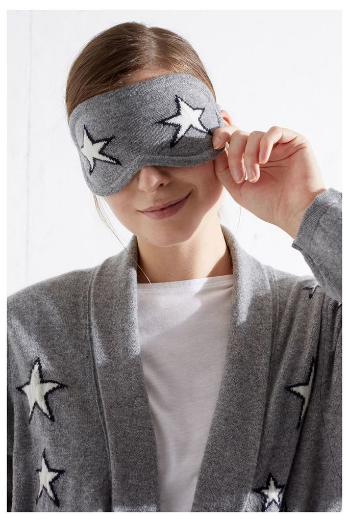NEW Grey Star Cashmere Eye Mask