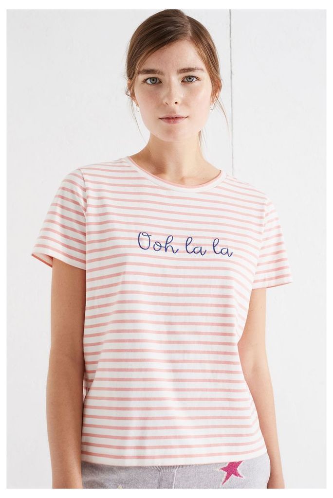 Ooh La La Rose Breton Slogan T-shirt