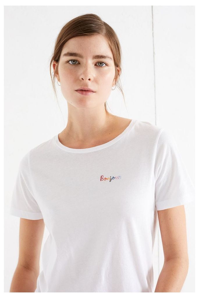 NEW White Bonjour T-shirt