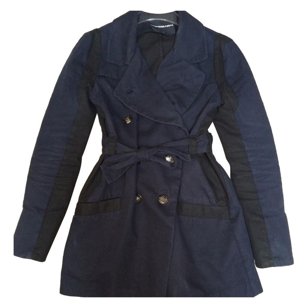 Blue Cotton Trench coat