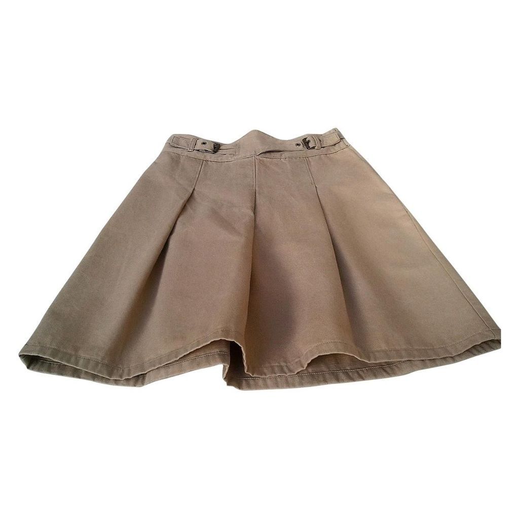 Beige Cotton Skirt