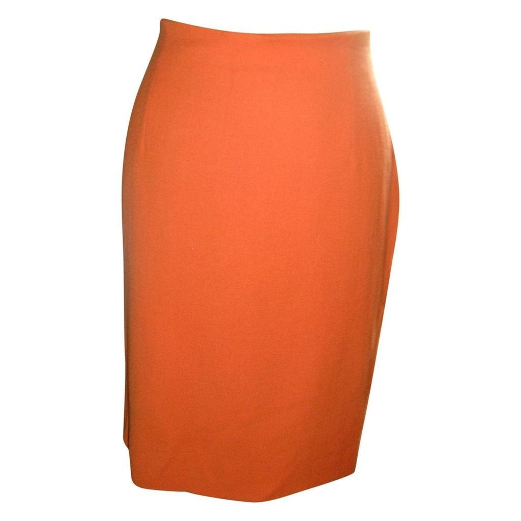 Orange Wool Skirt