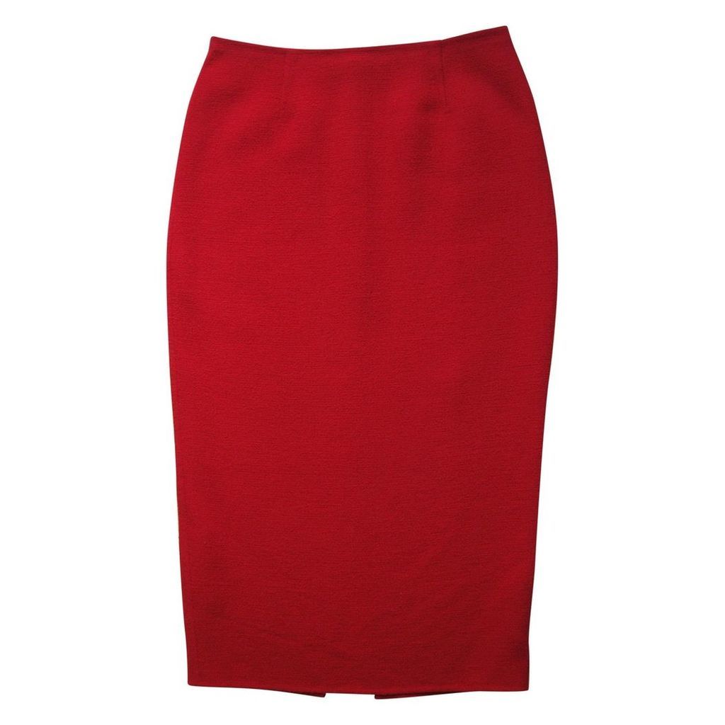 Red Wool Skirt