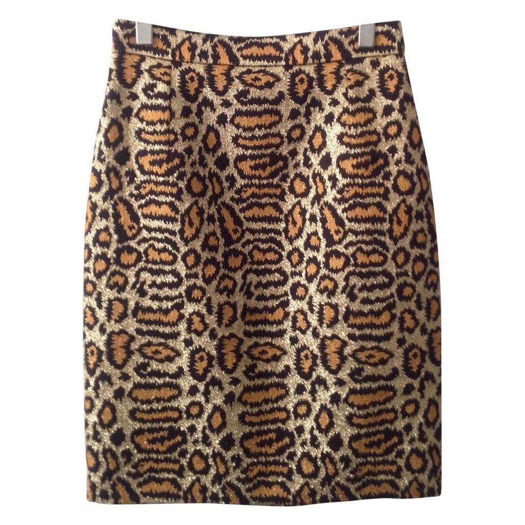 Leopard print Silk Skirt